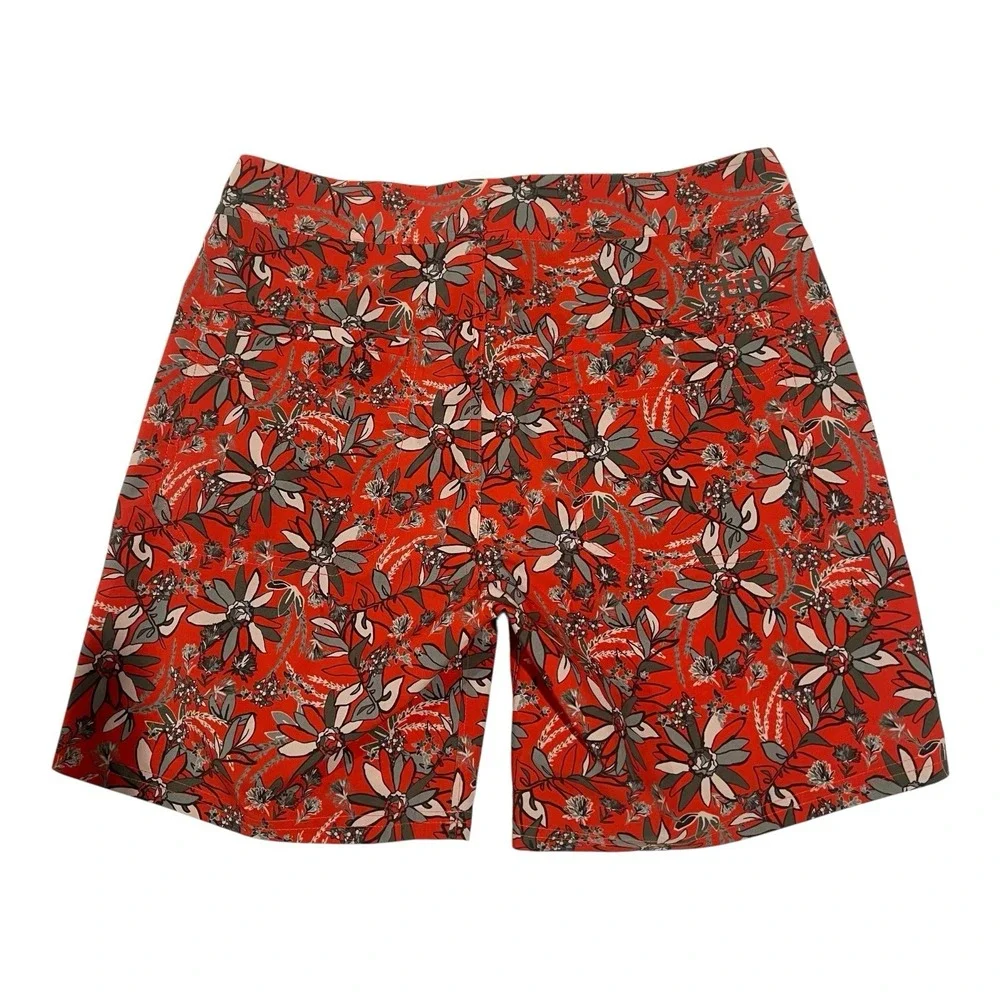 Stio Men's‎ 32 Board Shorts Red Floral Print Lightweight Activewear 16